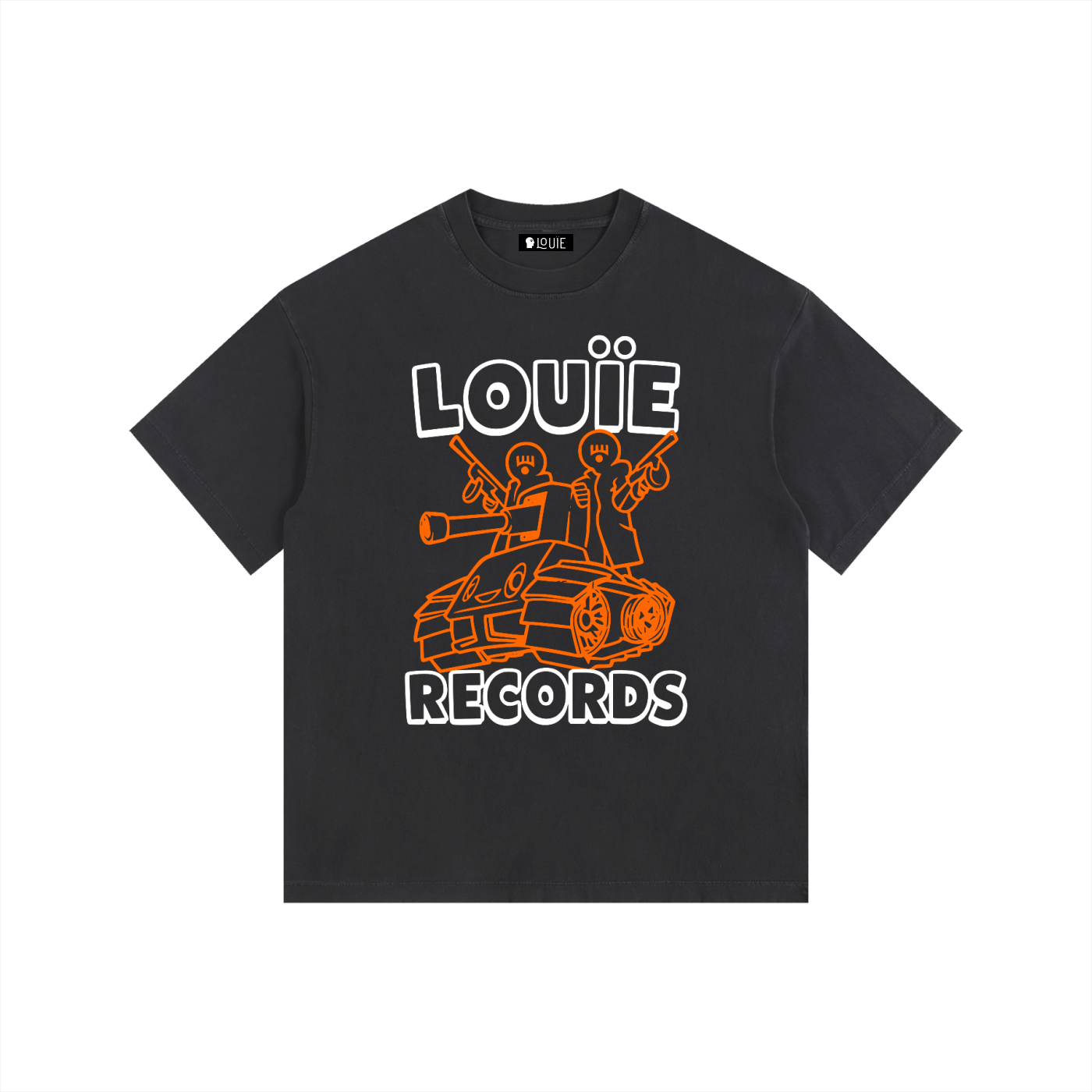No-Louïe Records Tee (Black)