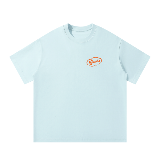 Louïe's Burger Tee (Sky)