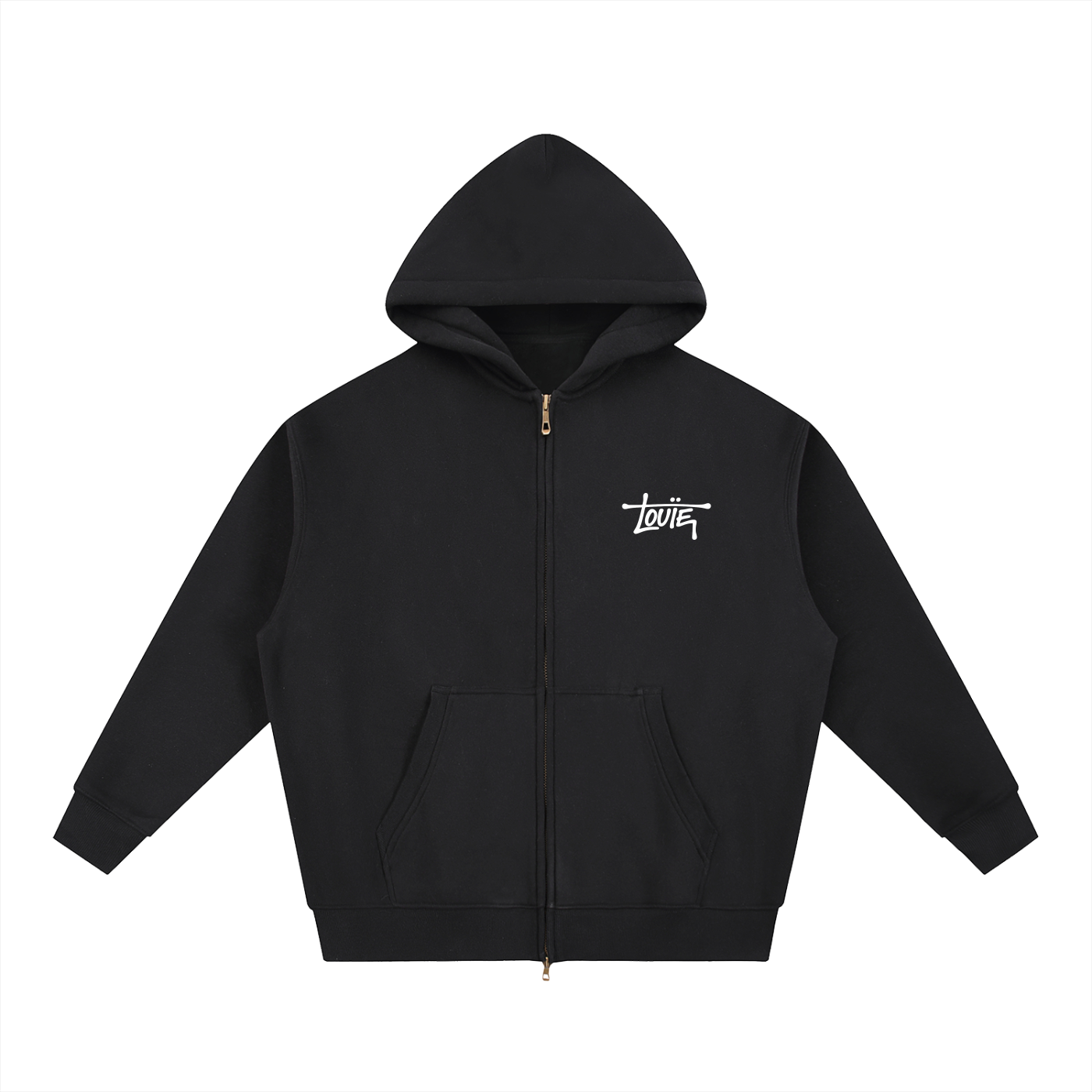 Louie Art Departyment Zip Hoodie (Black)